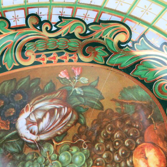 Vintage Daher Decorated Ware Tin Tray Floral Fruit Still Life Made in England - Picture 7 of 12